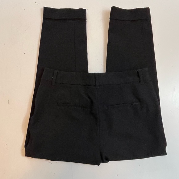 White House Black Market The Slim Crop Black Dress Pant - Size 0 - Picture 3 of 7